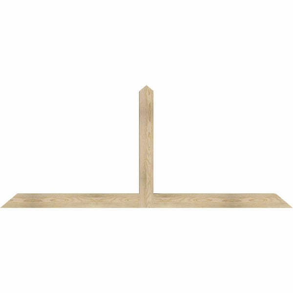 Ekena Millwork Portland Rough Sawn Timber Gable Bracket, Douglas Fir, 84"W x 35"H x 4"D x 4"F, 10/12 Pitch GBW084X35X0404POR00RDF - main